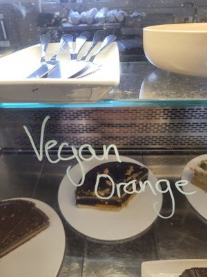 Vegan Chocolate Orange Cake #Veganuary at Pier Pavillion Tea Room in Bangor