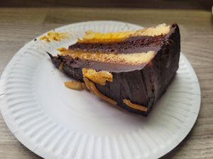 Chocolate Orange Cake #Veganuary at Pier Pavillion Tea Room in Bangor