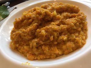 sautéed carrot and potato 六合宝黄 at Zǎozǐ Shù - Vegetarian Life Style - JiangNing in Shanghai