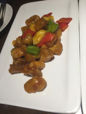 Sweet and sour deep fried mushrooms at Zǎozǐ Shù - Vegetarian Life Style - JiangNing in Shanghai