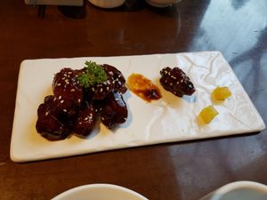 Ribs - Best dish I've had in Shanghai, taste and texture are amazing but it's small. 10/10 at Zǎozǐ Shù - Vegetarian Life Style - JiangNing in Shanghai