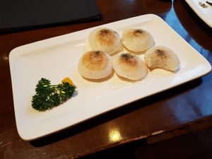 Rice buns. Really soft and yummy, a little greasy but delicious and a little sweet. 9/10 at Zǎozǐ Shù - Vegetarian Life Style - JiangNing in Shanghai