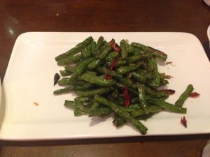 Green beans at Zǎozǐ Shù - Vegetarian Life Style - JiangNing in Shanghai