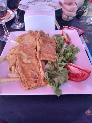 Vegan Eggplant Milanesa at Forte Santa Rita in Colonia Del Sacramento