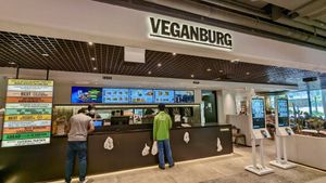 Entrance at VEGANBURG - Woodleigh Mall in Central Singapore