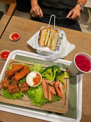 Satisfied dinner  ~ 31/10/23 at VEGANBURG - Woodleigh Mall in Central Singapore