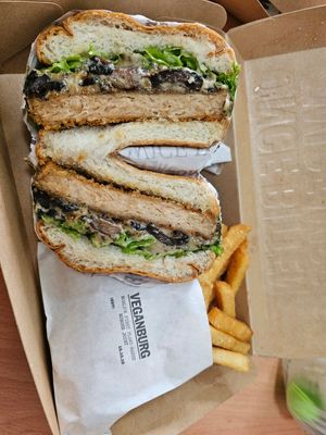 Shrooms Burg ~ 17/5/24 at VEGANBURG - Woodleigh Mall in Central Singapore