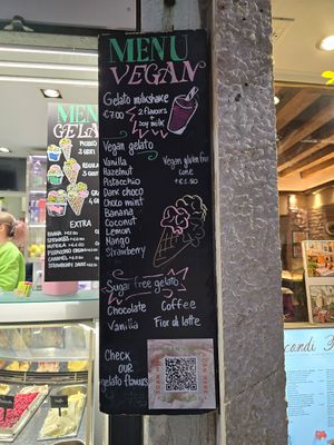 Vegan Options! at Gelato Fantasy Castello in Venice