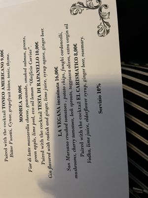   at Mint Julep Cocktail & Pizza Gurmé in Olbia