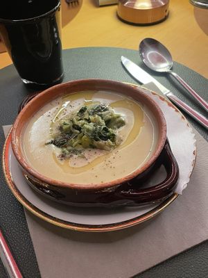 Crema di fave e puntarelle  at Il Piatto Sbeccato in Udine