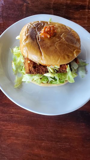 Crispy Paneer Burger at Annapoorna  in Milpitas
