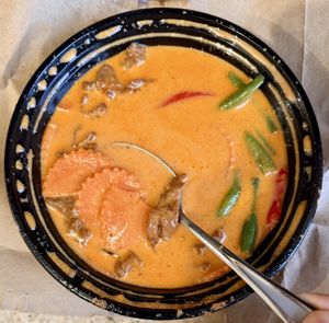 Mock duck Panang curry   at Vegan Thai - Cloud Kitchen in New York City
