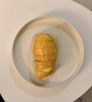 Mango with sweet coconut sticky rice  at Vegan Thai - Cloud Kitchen in New York City