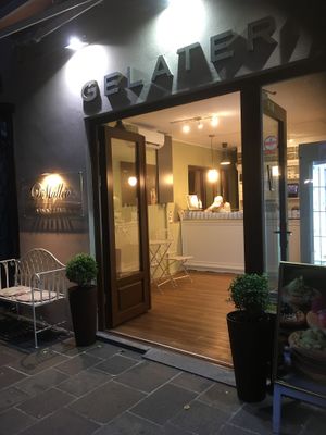 Shopfront  at Dimatteo Gelateria in Ljubljana