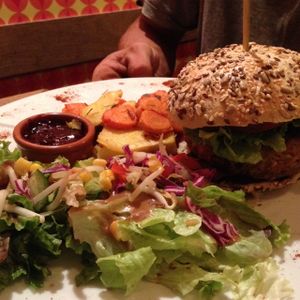 Burger at Bistrot and Chocolat in Strasbourg