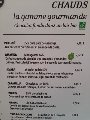 Hot chocolate at Bistrot and Chocolat in Strasbourg