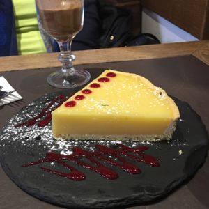 Tarte au citron gluten free and vegan :-) at Bistrot and Chocolat in Strasbourg