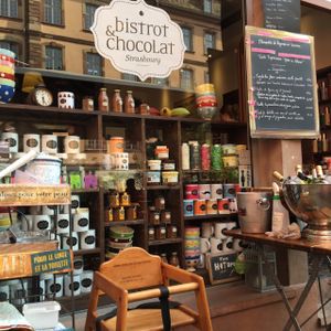Outside at Bistrot and Chocolat in Strasbourg