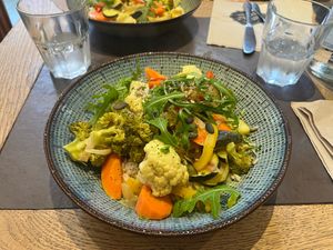 Coconut Vegetable Curry at Bistrot and Chocolat in Strasbourg