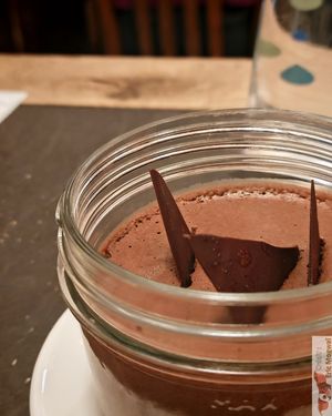 Vegan Chocolate mouss at Bistrot and Chocolat in Strasbourg