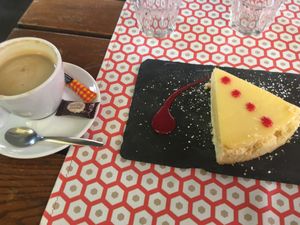 Best lemon cake I’ve ever had (vegan) at Bistrot and Chocolat in Strasbourg