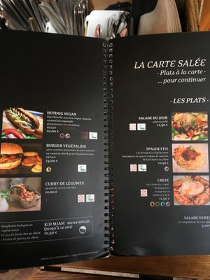 Menu at Bistrot and Chocolat in Strasbourg