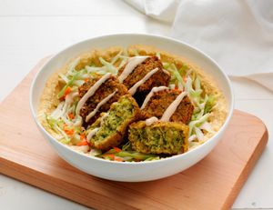 hummus with falafel at Lebnéne - Lebanese Street Food in Benalmadena