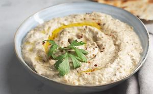 Baba Ghanouj (Aubergines cream) at Lebnéne - Lebanese Street Food in Benalmadena