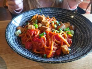 Tofu pasta at Rosso in Joensuu