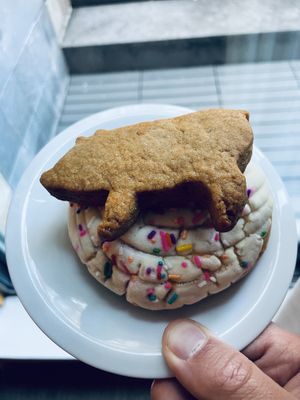 Birthday concha  at La Bakeria Bakeshop - Pre-order in Vancouver