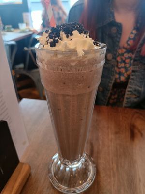 Oreo milkshake at Harry's at 387 in Belfast