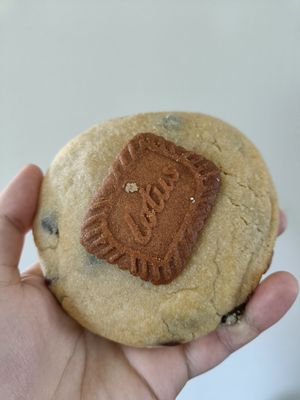Lotus biscoff giant cookie at Harry's at 387 in Belfast