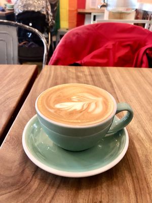 Oat latte  at Harry's at 387 in Belfast