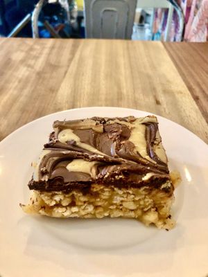 Caramel crispy square  at Harry's at 387 in Belfast