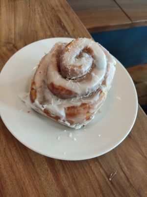 Cinnamon bun (£3 GBP) at Harry's at 387 in Belfast
