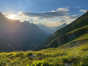 evening at Greizer Hütte at Greizer Hütte  in Mayrhofen