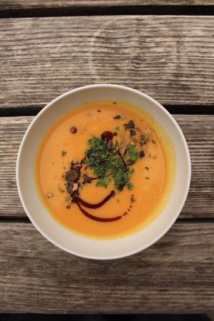 Vegan Vegetablesoup  at Greizer Hütte  in Mayrhofen