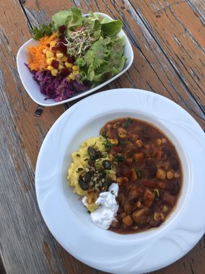 Vegan Chilli  at Greizer Hütte  in Mayrhofen