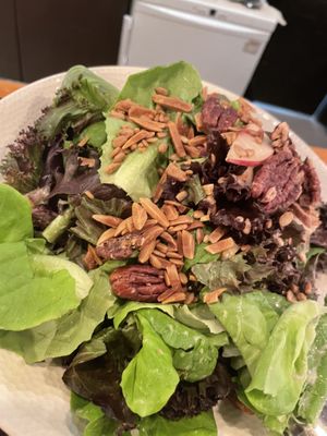 Leaves salad, ask to remove the cheese. Loved it  at 1910 in Degania Alef