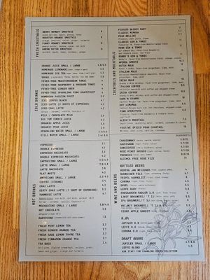 Menu back 01.05.2025 at Lagom in Amsterdam