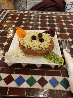 Vegetarian pastilla at El Forno in Fes