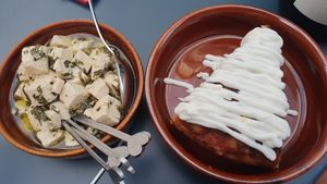 Tofu and Omelette with Aioli at COR in Zurich