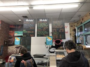 Menu. Prices changed slightly. Curry now costs 6,90€.  at Zora in Berlin