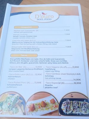1 vegan tacos option, 1 vegan bowl.. at D'ouro Soulfood Bistro in Salzburg