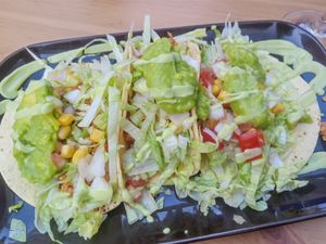 Vegan tacos at D'ouro Soulfood Bistro in Salzburg