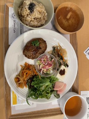 Set lunch  at Genmai Cafe in Osaka