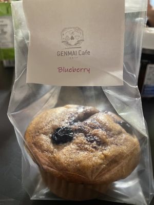 Takeaway brown rice muffin  at Genmai Cafe in Osaka