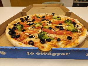 Vegan Garden Pizza at NonGlutén Pizzéria  in Budapest