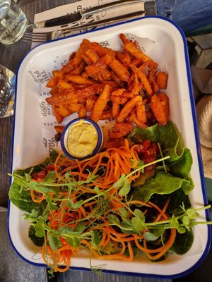 Vegan (gluten free) tacos at This Place Doesn't Need A Name in Riga