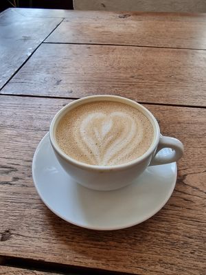 Oatmylk latte at Café Comet & Fürth Kaffee  in Vienna